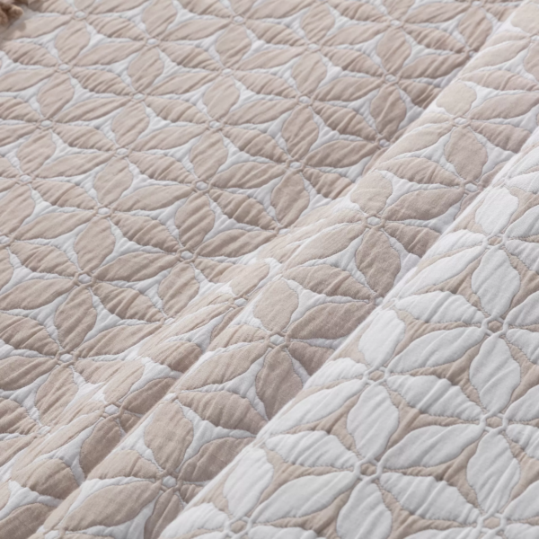 Colcha Jacquard Maltés 902 - Beige - F3