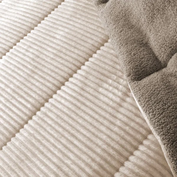 Comforter Borreguito LInes Melange Beige F2