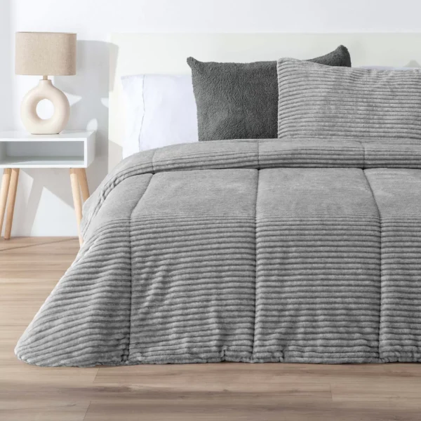 Comforter Borreguito LInes Melange gris F1